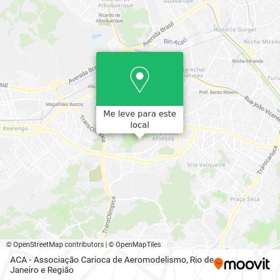 ACA - Associação Carioca de Aeromodelismo mapa