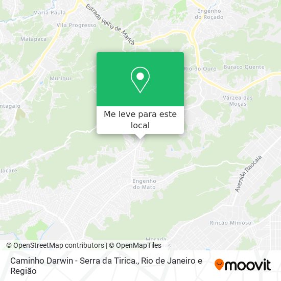 Caminho Darwin - Serra da Tirica. mapa