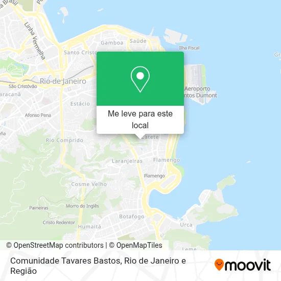 Comunidade Tavares Bastos mapa