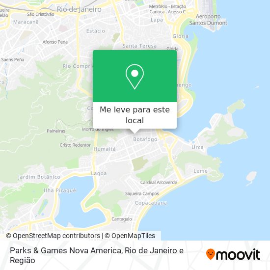 Parks & Games Nova America mapa