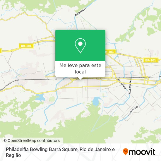 Philadelfia Bowling Barra Square mapa