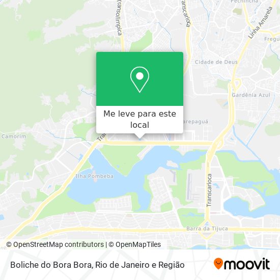 Boliche do Bora Bora mapa