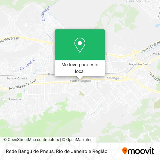 Rede Bangu  de Pneus mapa