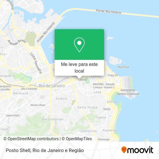 Posto Shell mapa