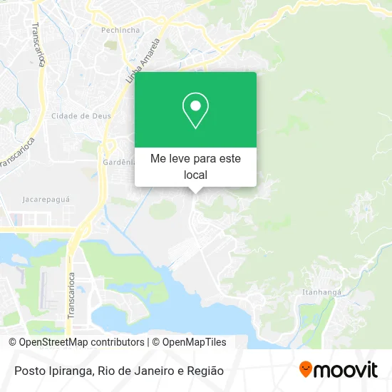 Posto Ipiranga mapa