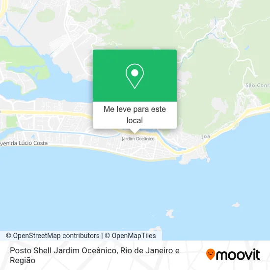 Posto Shell Jardim Oceânico mapa