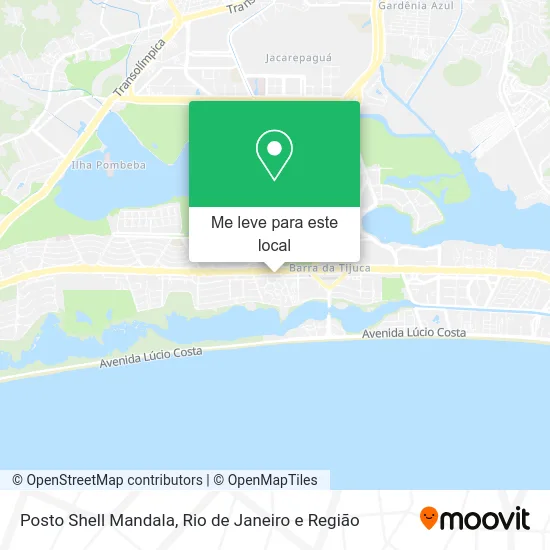 Posto Shell Mandala mapa