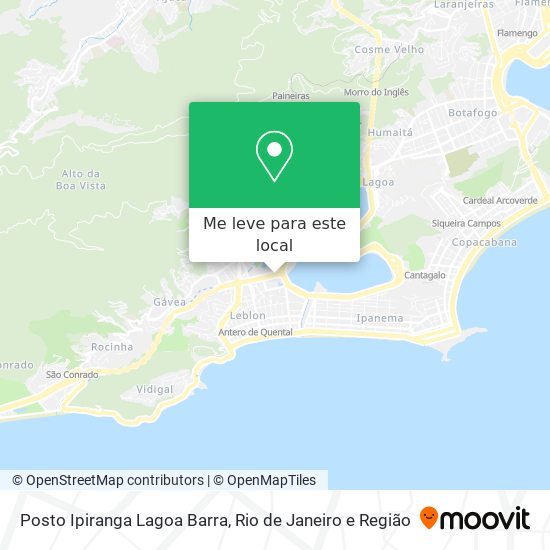 Posto Ipiranga Lagoa Barra mapa