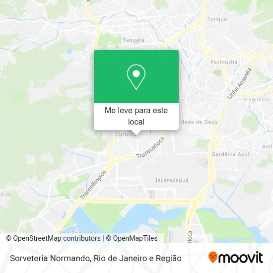 Sorveteria Normando mapa