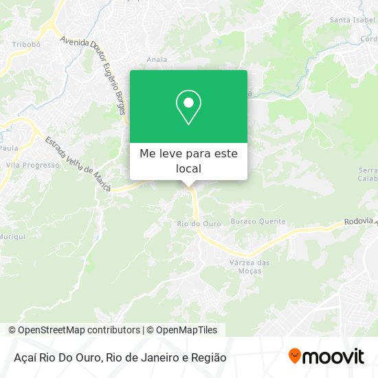 Açaí Rio Do Ouro mapa