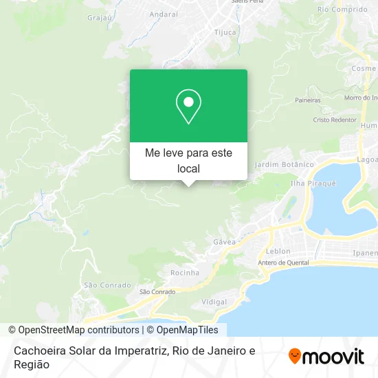 Cachoeira Solar da Imperatriz mapa