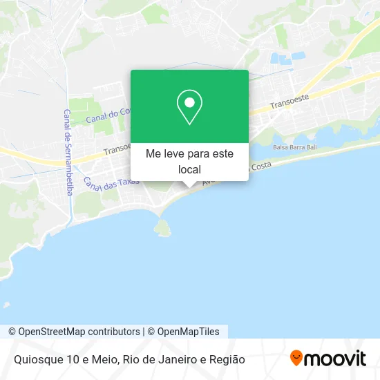 Quiosque 10 e Meio mapa
