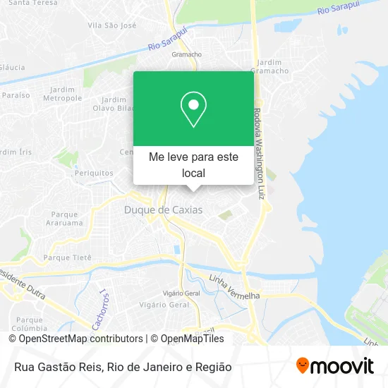 Rua Gastão Reis mapa