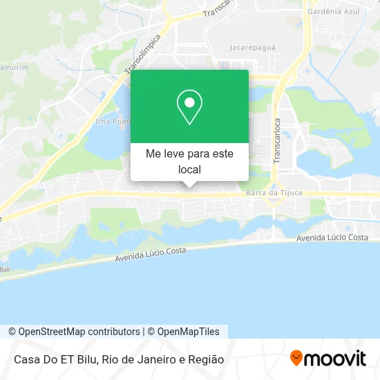 Casa Do ET Bilu mapa