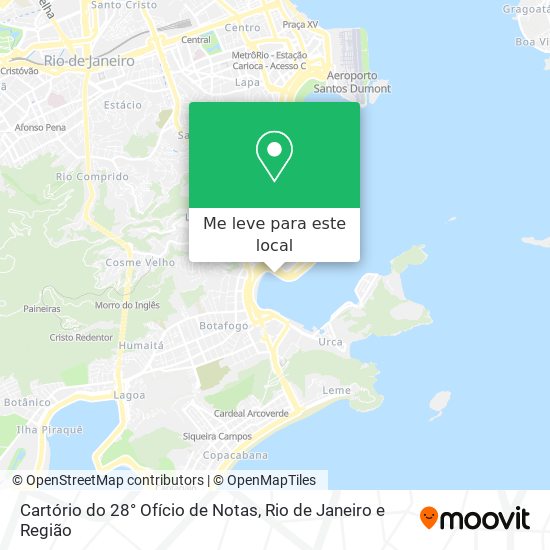 Cartório do 28° Ofício de Notas mapa