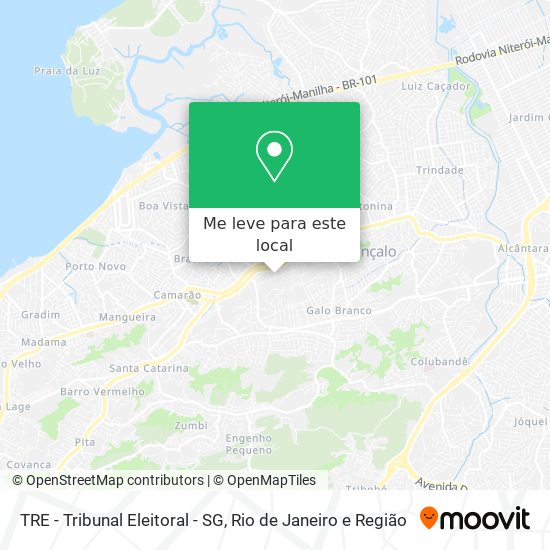 TRE - Tribunal Eleitoral - SG mapa