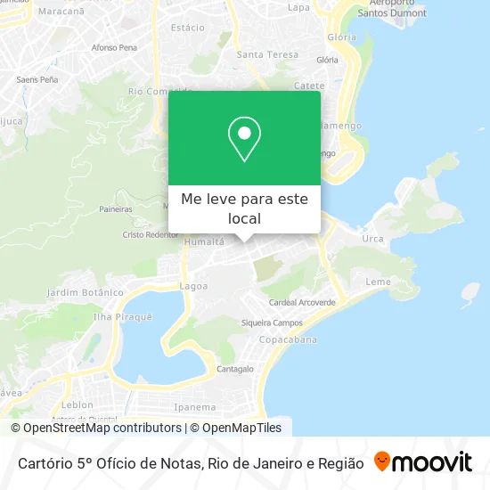 Cartório 5º Ofício de Notas mapa