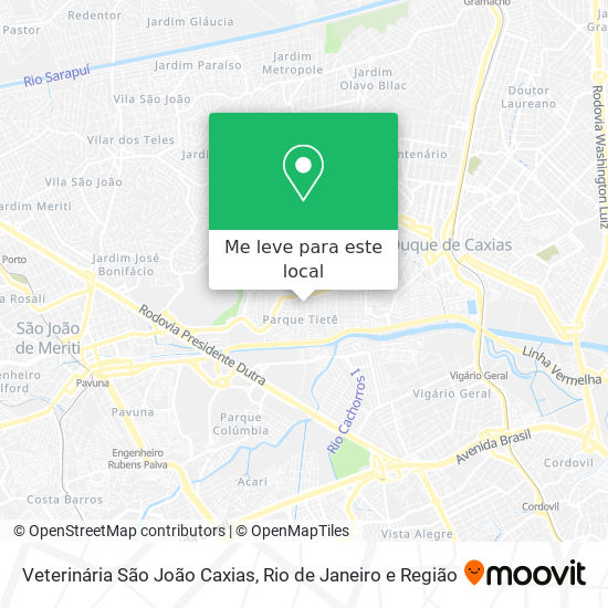 Veterinária São João Caxias mapa