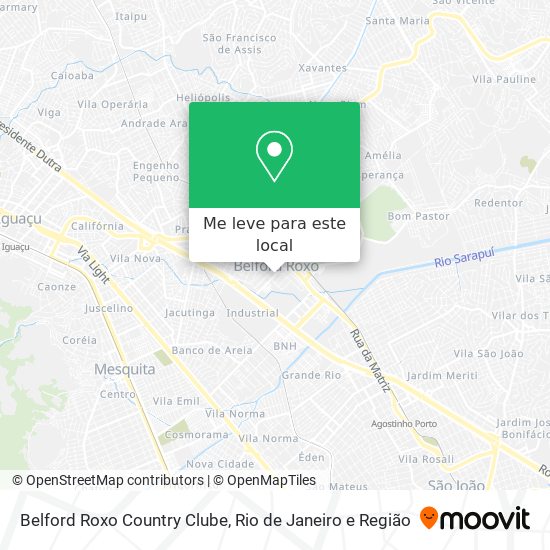 Belford Roxo Country Clube mapa