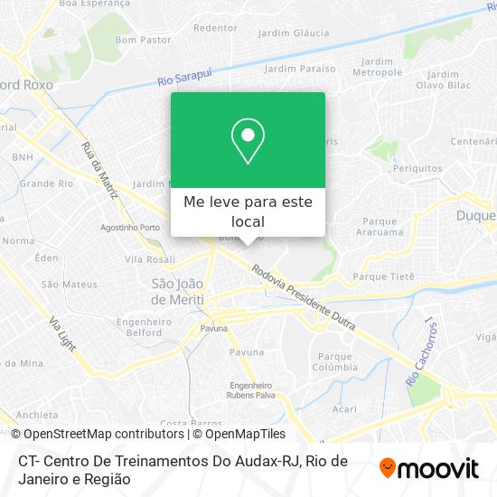 CT- Centro De Treinamentos Do Audax-RJ mapa