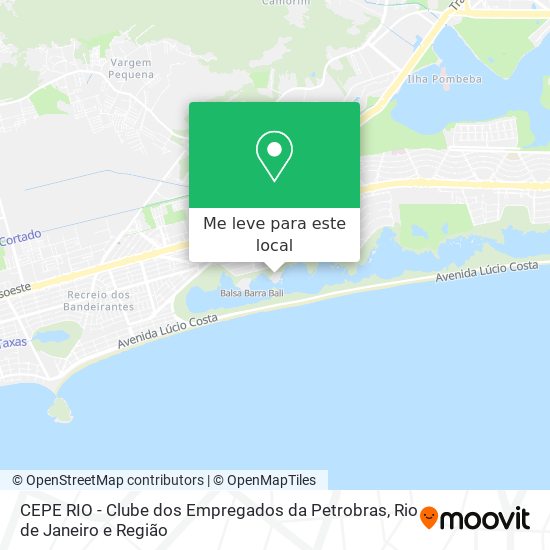 CEPE RIO - Clube dos Empregados da Petrobras mapa
