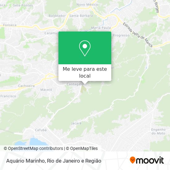 Aquário Marinho mapa