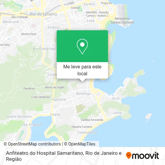 Anfiteatro do Hospital Samaritano mapa
