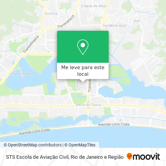 STS Escola de Aviação Civil mapa