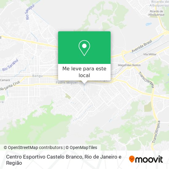 Centro Esportivo Castelo Branco mapa