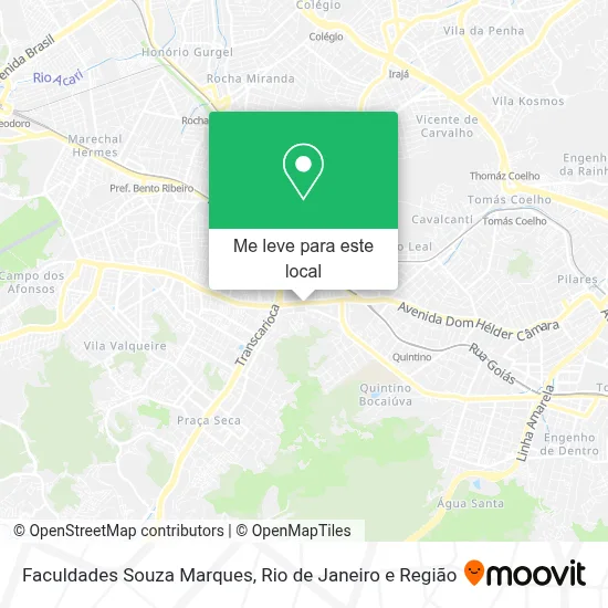 Faculdades Souza Marques mapa
