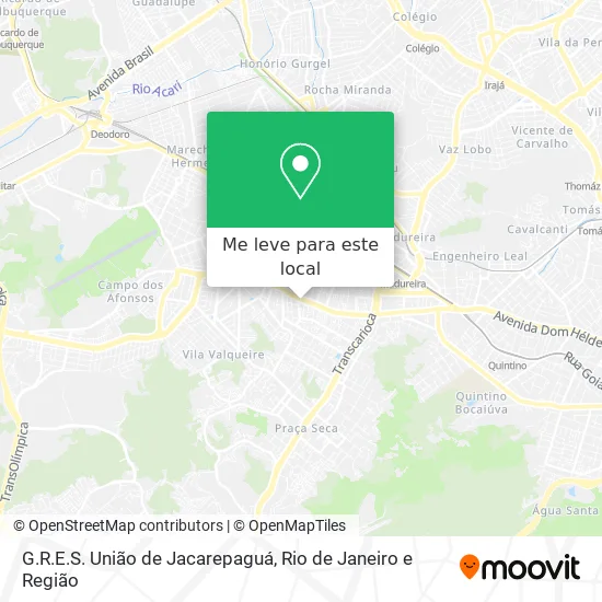G.R.E.S. União de Jacarepaguá mapa