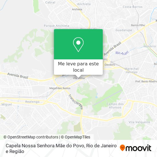 Capela Nossa Senhora Mãe do Povo mapa