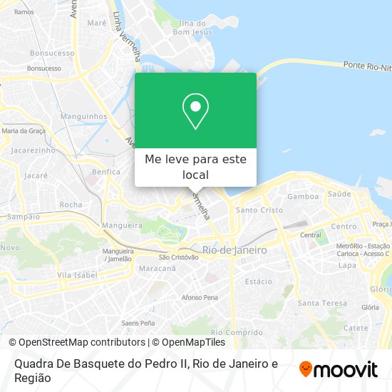 Quadra De Basquete do Pedro II mapa