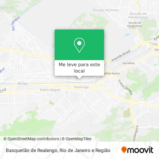 Basquetão de Realengo mapa