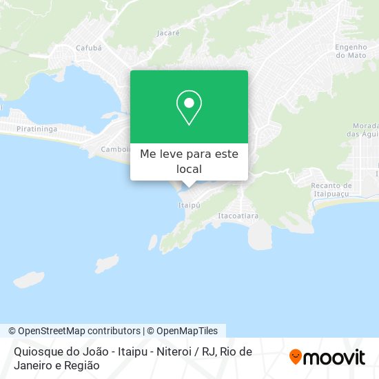 Quiosque do João - Itaipu - Niteroi / RJ mapa