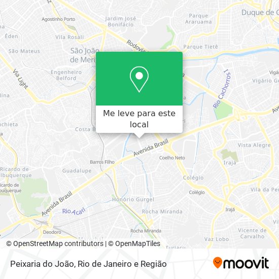 Peixaria do João mapa