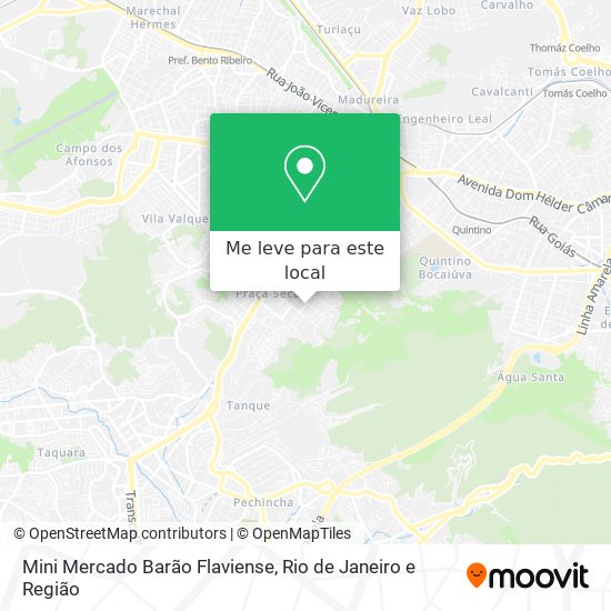 Mini Mercado Barão Flaviense mapa