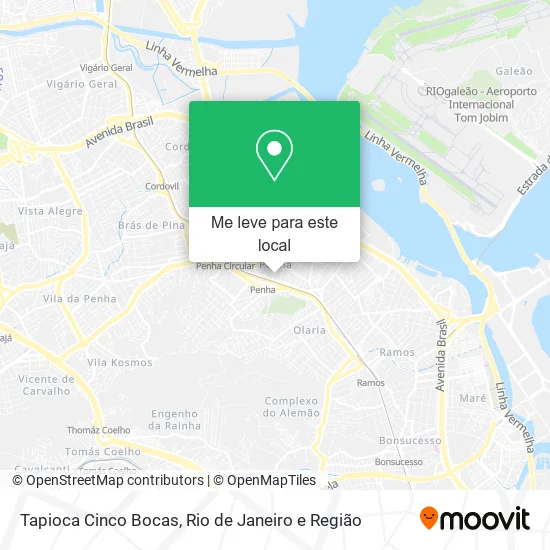 Tapioca Cinco Bocas mapa