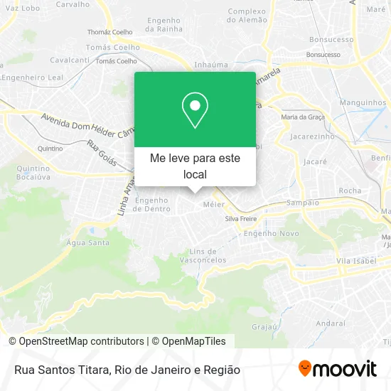 Rua Santos Titara mapa