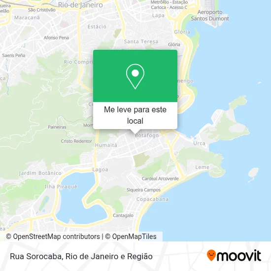 Rua Sorocaba mapa