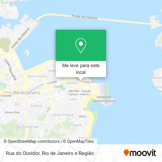Rua do Ouvidor mapa