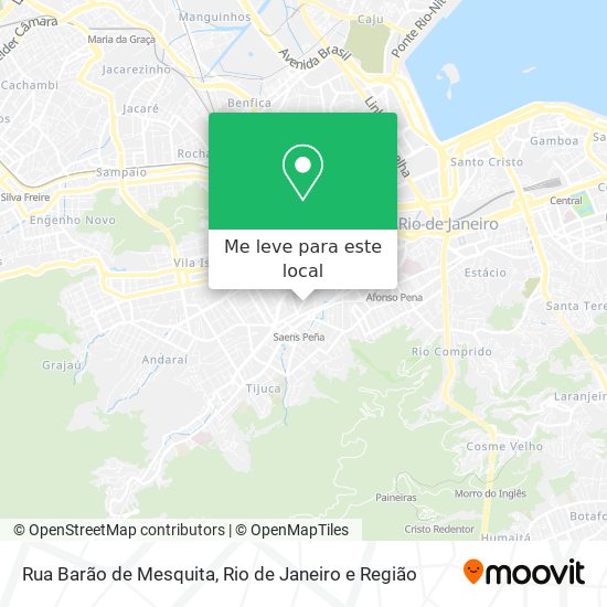 Rua Barão de Mesquita mapa