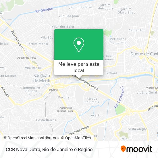 CCR Nova Dutra mapa