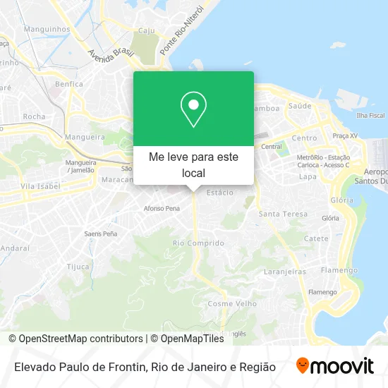 Elevado Paulo de Frontin mapa