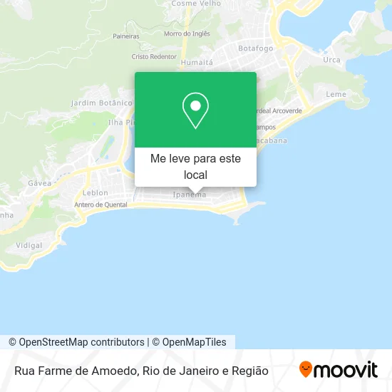 Rua Farme de Amoedo mapa