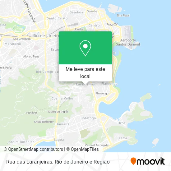 Rua das Laranjeiras mapa