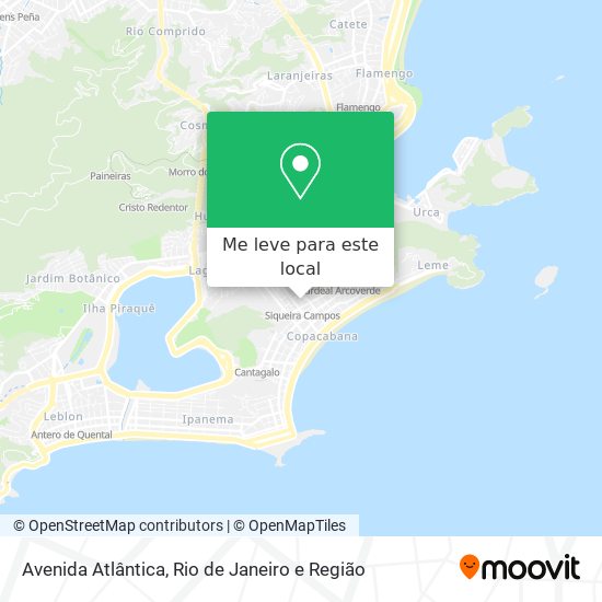 Avenida Atlântica mapa