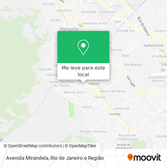 Avenida Mirandela mapa