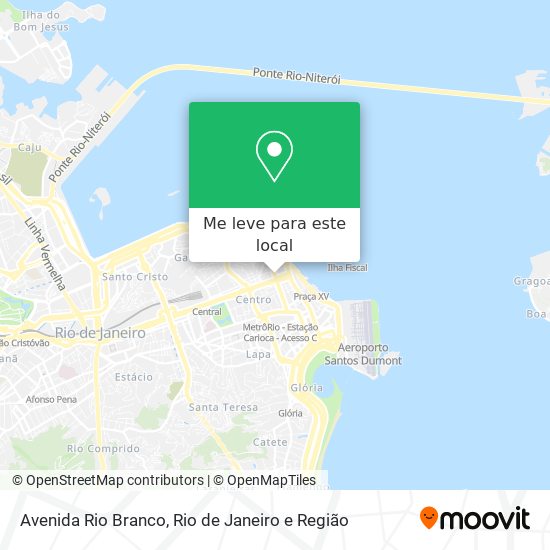 Avenida Rio Branco mapa