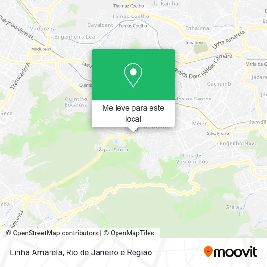 Linha Amarela mapa